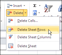 find specific rows and delete excel for mac